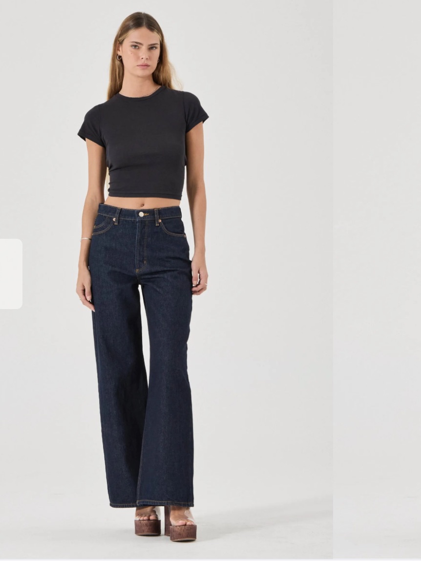 New Rolla’s Relaxed Sailor High-Rise Wide Leg Jeans - Dark Rinse